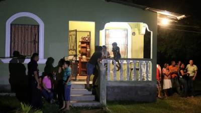 La zona donde ocurrió la balacera que cobró cinco vidas en Choloma, Cortés.