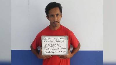 Hombre capturado por las autoridades.