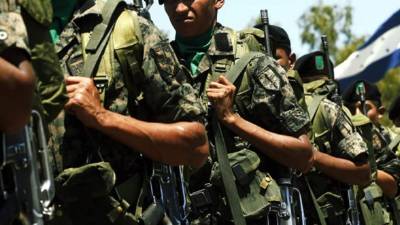 Militares hondureños. Foto referencial.