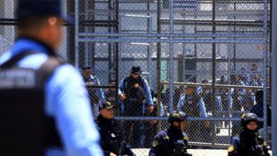 Desde la mañana de ayer que entraron los policías se dedicaron a buscar armas en las paredes y enterradas, pero no tuvieron resultados. Fotos Franklyn Muñoz
