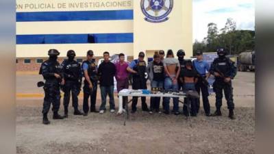 Imagen de los detenidos por la Dirección Policial de Investigaciones (DPI).