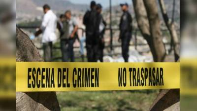 Escena del crimen, masacre en Honduras. Foto referencial.