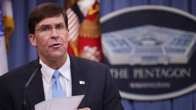 Mark Esper, Secretario de Defensa de los Estados Unidos.