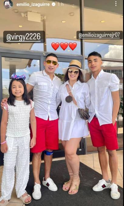 Emilio Izaguirre llevó a su familia a Estados Unidos en sus merecidas vacaciones. El exmundialista con Honduras se ha olvidado del fútbol.