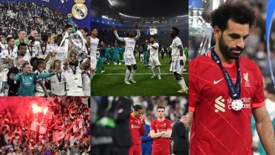 Mira las imágenes más curiosas de los festejos del Real Madrid luego que se consagraron campeones de la UEFA Champions League. En el Liverpool hubo mucha tristeza y una hondureña estuvo presente en la Gran Final que se disputó en París.