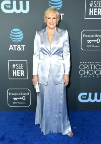La actriz nominada a los Critics' Choice 2019 Glenn Close.