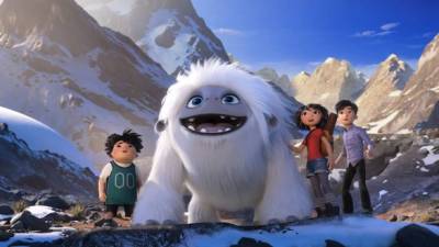 Los personajes Peng, el joven Yeti Everest, Yi y Jin. Foto: EFE