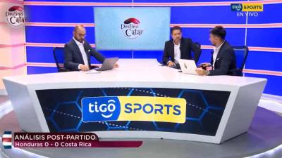Los periodistas ticos de Tigo Sports dejaron fuertes comentarios sobre la selección hondureña.