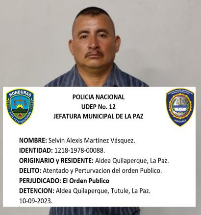 Selvin Alexis Martínez Vásquez.