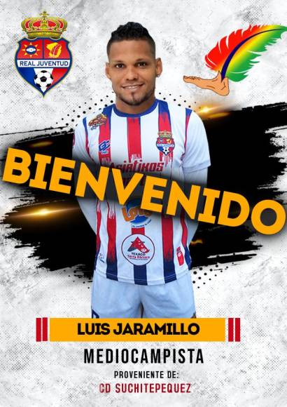 Luis Jaramillo - El ex seleccionado de Panama ahora es parte del Real Juventud, el mediocampista jugó en Vida, Victoria y Platense.