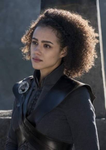 MISSANDEI<br/>Si Tyrion Lannister es la mano derecha de Daenerys, Missandei es su mano izquierda. Esta exesclava, intérprete y consejera de la joven Targaryen se mantenía junto a su reina al final de la séptima temporada, por lo que seguramente va camino al Norte como parte de la comitiva.