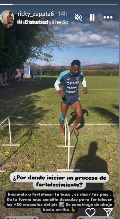 Ricky Zapata acelera su recuperación y conoce fecha de su regreso a Motagua