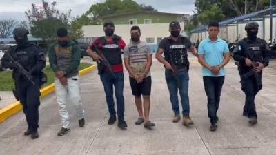 Los imputados fueron arrestados en la colonia Ayestas, barrio Las Crucitas y en instalaciones policiales.