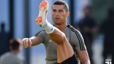 Cristiano Ronaldo se lesionó el 25 de marzo en el muslo derecho durante el duelo Portugal-Serbia. FOTO Juventus.