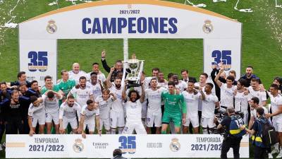 El Real Madrid de Carlo Ancelotti ganó este sábado su 35º título de campeón de España.