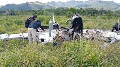 Las autoridades no localizaron la droga que presuntamente transportaba la aeronave.