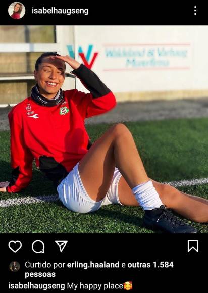  Según cuentan, la novia de Haaland es una de las futbolistas más prometedoras. 