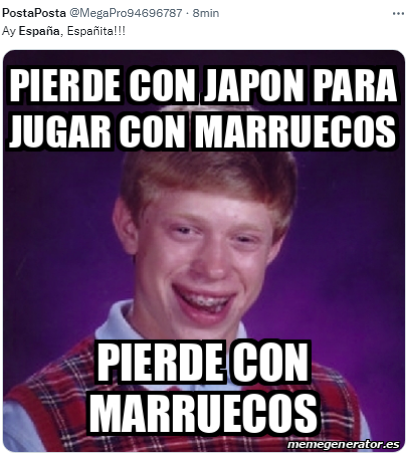 Burlas: Los memes que destruyen a España tras eliminación de Qatar