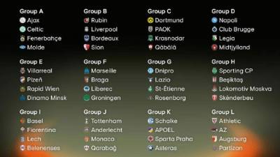 Así quedaron definidos los grupos de la Europa League.