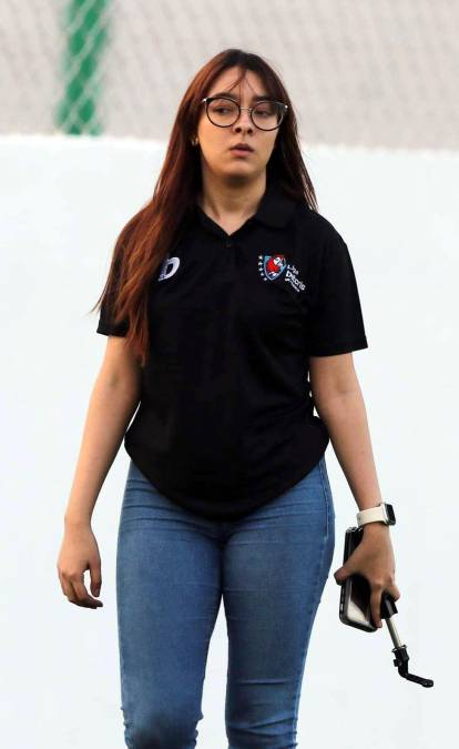 Ella trabaja para la Liga Nacional y estuvo presente en Comayagua.