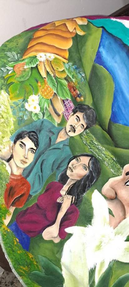 La elaboración de esta hermosa creación tardó una semana.