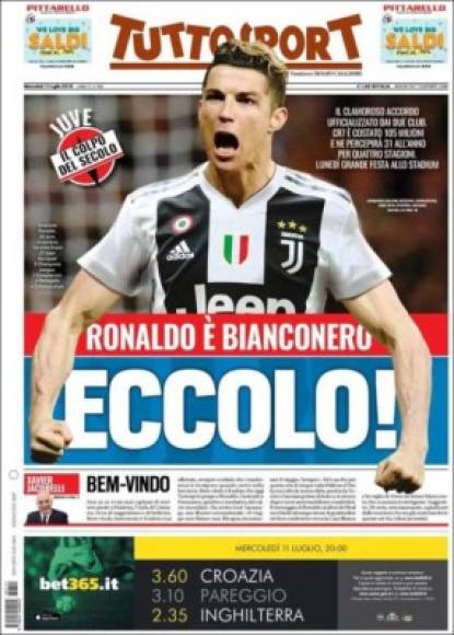 Diario Tuttosport de Italia.