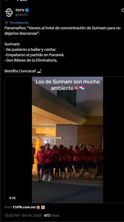 Chepe Bomba, resignado y sorprende tras el Panamá vs Surinam: Es una pesadilla