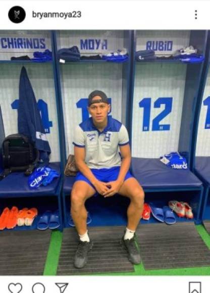 El mediocampista Bryan Moya es otro de los que debutó en la selección de Honduras el pasado jueves ante Puerto Rico .