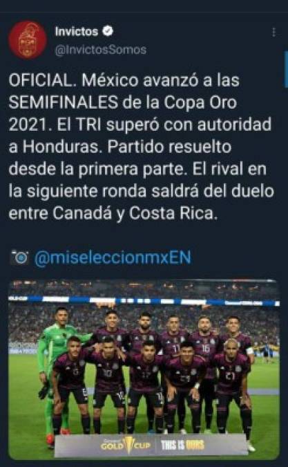 Medios mexicanos expresaron que su selección superó con autoridad a Honduras.