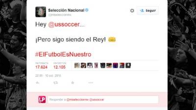 Este es el mensaje que le mandó el Twitter de la selección mexicana al de Estados Unidos.