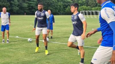 La selección hondureña realizó su primer entrenamiento en Atlanta.