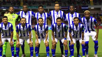 El 11 titular de Honduras que perdió 2-1 ante Costa Rica por la jornada 8 de la octagonal.