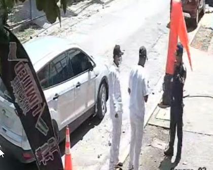 Imágenes del asalto frustrado en autolote del barrio Guamilito de SPS