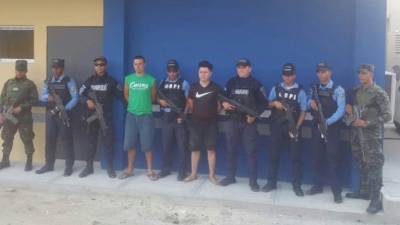 Los aprehendidos son Abner David Argueta Maldonado alias Conejo (18) y Josué Nahún Sabillón (28).