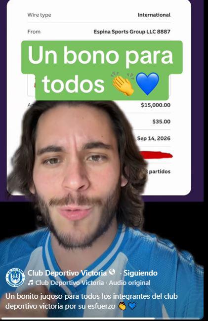 Carlos Espina saca la chequera: sorprende al Victoria con increíble premio