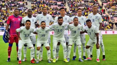 La selección de Honduras y el 11 titular que perdió 2-1 ante Colombia en juego de preparación.