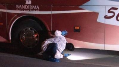 El medio de transporte fue alcanzado por ocho balas.