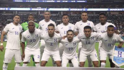 El 11 titular de Honduras que fue derrotada 3-0 a manos de Argentina.