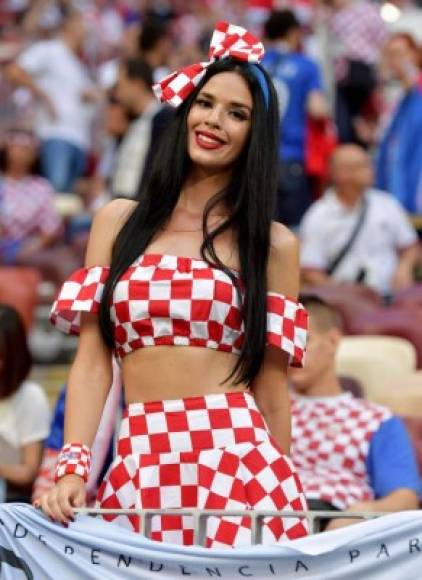Esta aficionada fue sensación entre los aficionados croatas.