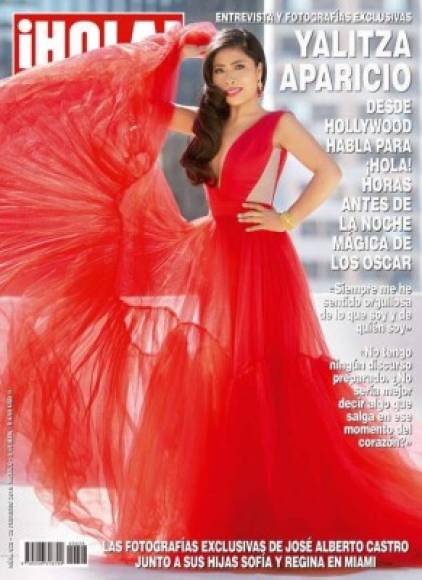 Cover febrero 2019 - Revista ¡Hola!<br/><br/>Título: Yalitza Aparicio desde Hollywood.