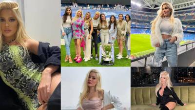 Hermosa joven, quien anteriormente fue novia de Neymar, se robó las miradas en los festejos del título que obtuvo el Real Madrid en el Santiago Bernabéu.