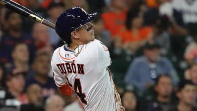 Mauricio Dubón conectó su primer jonrón con los Astros de Houston.