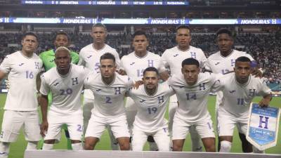 El 11 titular de Honduras que fue derrotada 3-0 a manos de Argentina.