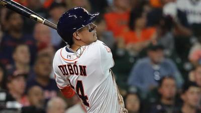Mauricio Dubón conectó su primer jonrón con los Astros de Houston.