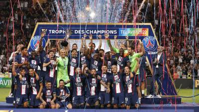 PSG se consagra campeón de la Supercopa de Francia con golazos de Neymar, Messi y Sergio Ramos