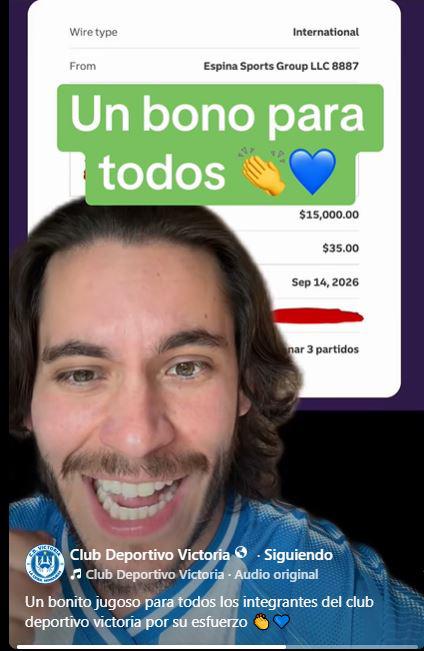 Carlos Espina saca la chequera: sorprende al Victoria con increíble premio