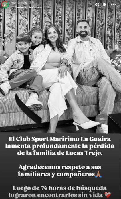 Trágico: Hallan sin vida a esposa e hijos de futbolista tras terremotos en Venezuela