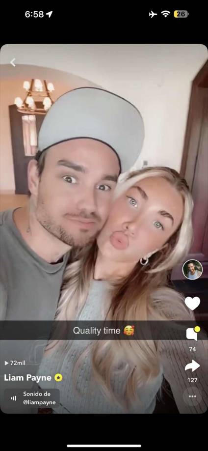 Compartió otra foto con Kate, productora y directora con quien salía desde el año pasado, con la leyenda: “Tiempo de calidad”.