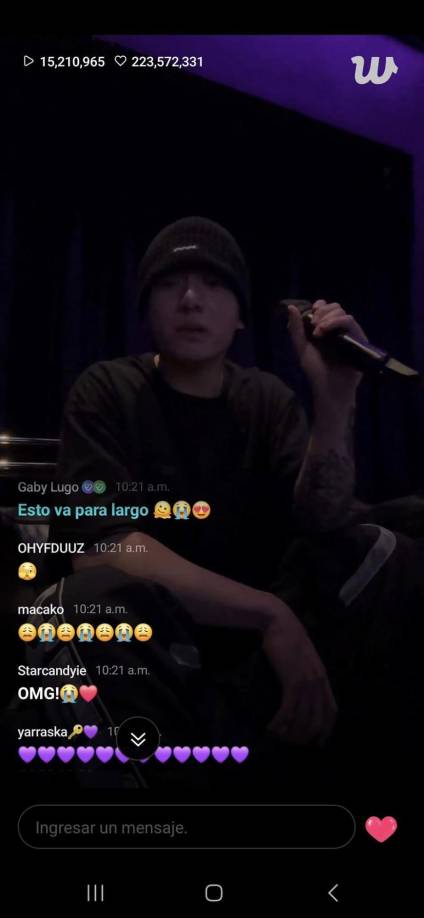 La transmisión incluyó momentos musicales en los que Jungkook demostró su talento vocal. Entre las canciones que interpretó se encuentran “You Were Beautiful” de DAY6, “APT” de Rosé de BLACKPINK y Bruno Mars, “Magnetic” de la girlband ILLIT, “Who You?” de G-DRAGON, entre otras. Se negó a cantar canciones de BTS porque prefiere hacerlo con todos sus hermanos (miembros del grupo) a su regreso.