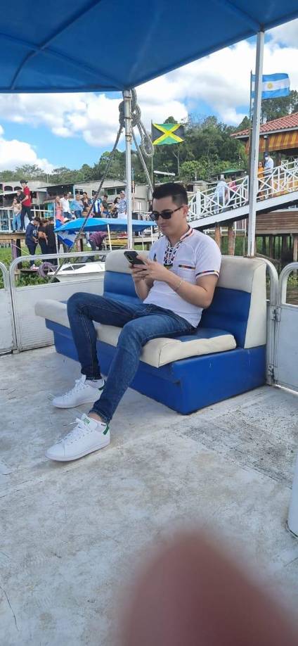 Oswaldo Mejia Galdamez también recordó su viaje al Lago del Yojoa.